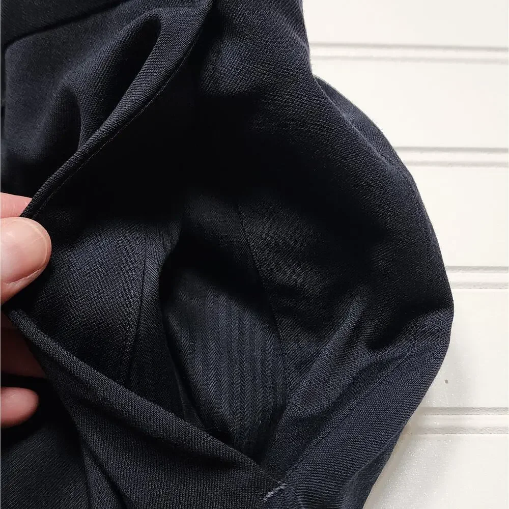 NWT Banana Republic Men's Tailored Fit Italian Wool Navy Dress Pants Size 31/32